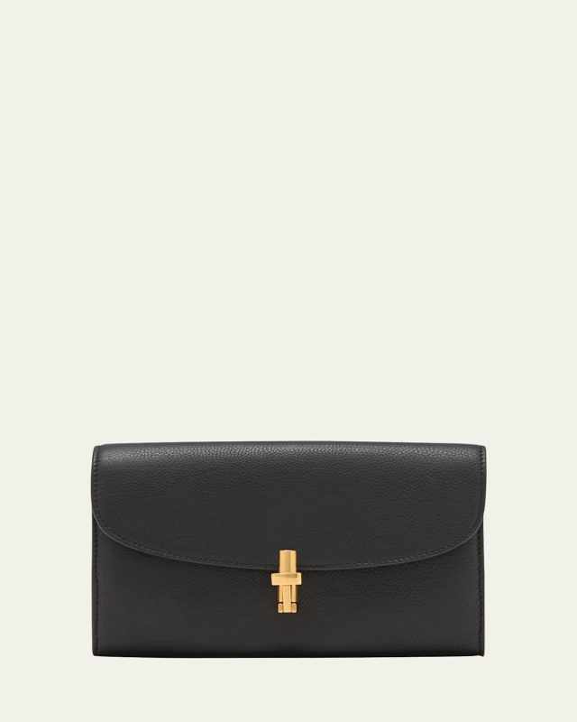 Sofia Continental Wallet in Grainy Leather
